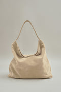 Large slouchy suede hobo bag