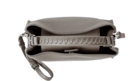 Soft leather convertible top-handle/crossbody bag