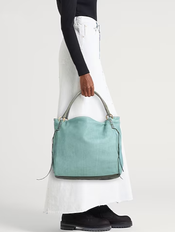 Maxi leather tote bag